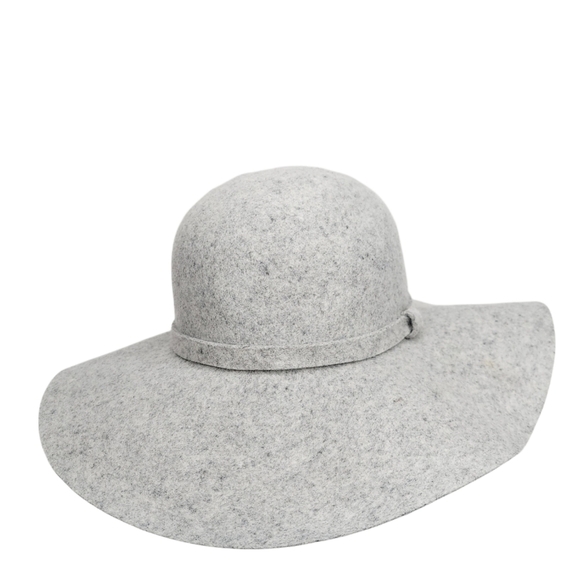 Tart 100% Wool Hat Gray Spickled Floppytable EUC - Picture 4 of 14